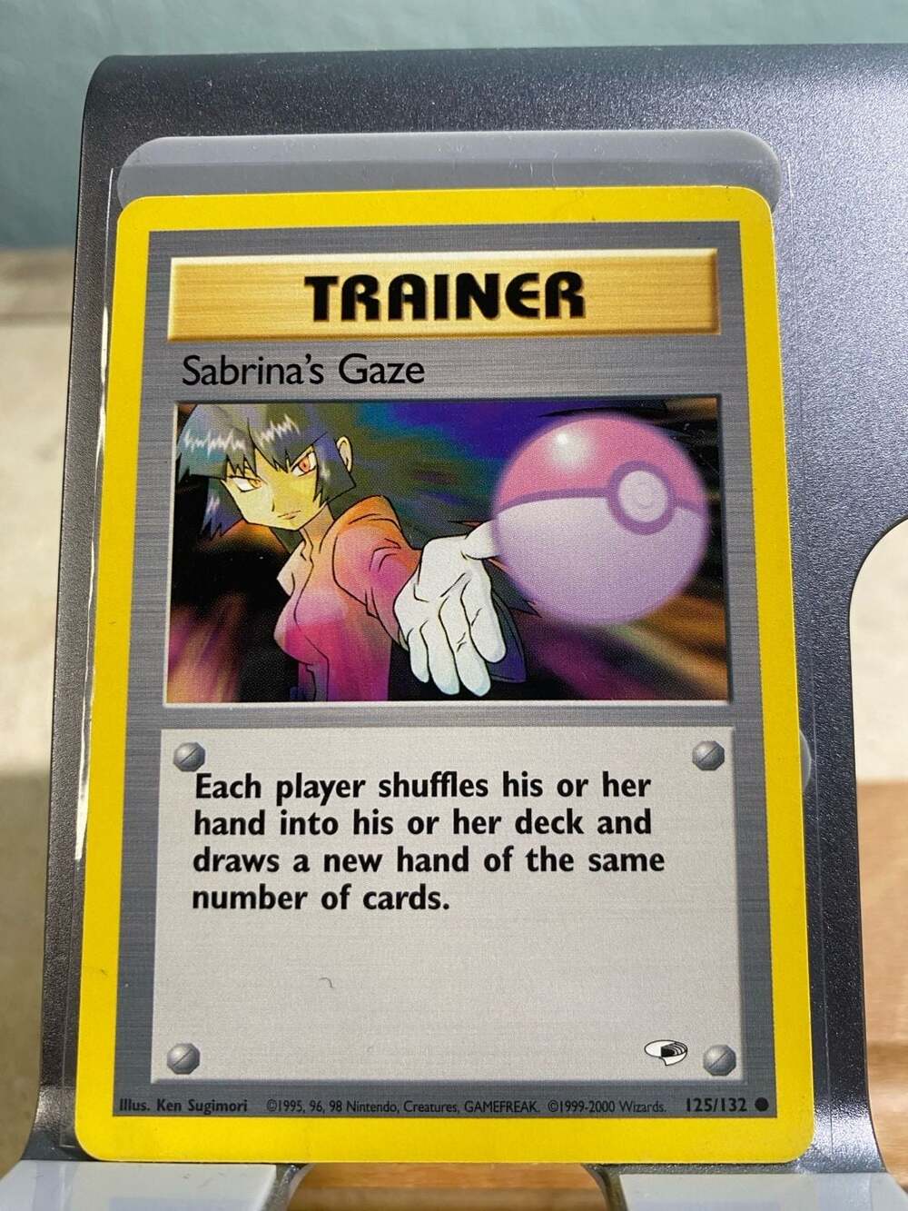 Pokemon Sabrina's Gaze Trainer Card 125/132 Gym Heroes